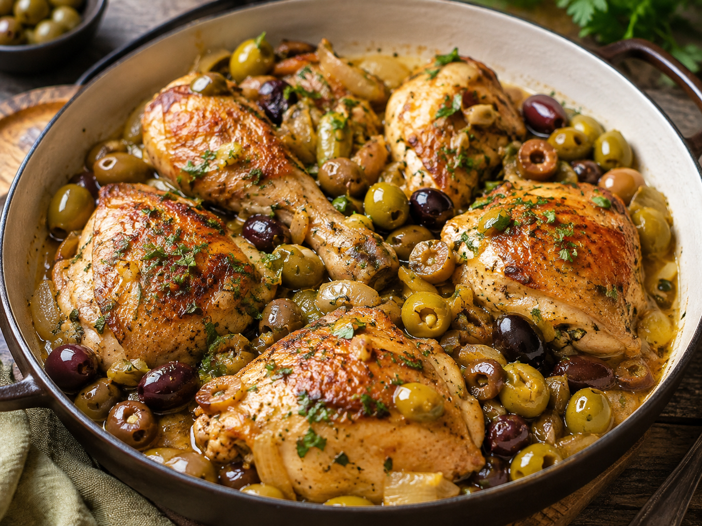 Poulet aux olives